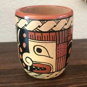 Vintage Juan de Oriente Pottery Orlando Lopez Hand Crafted Mug